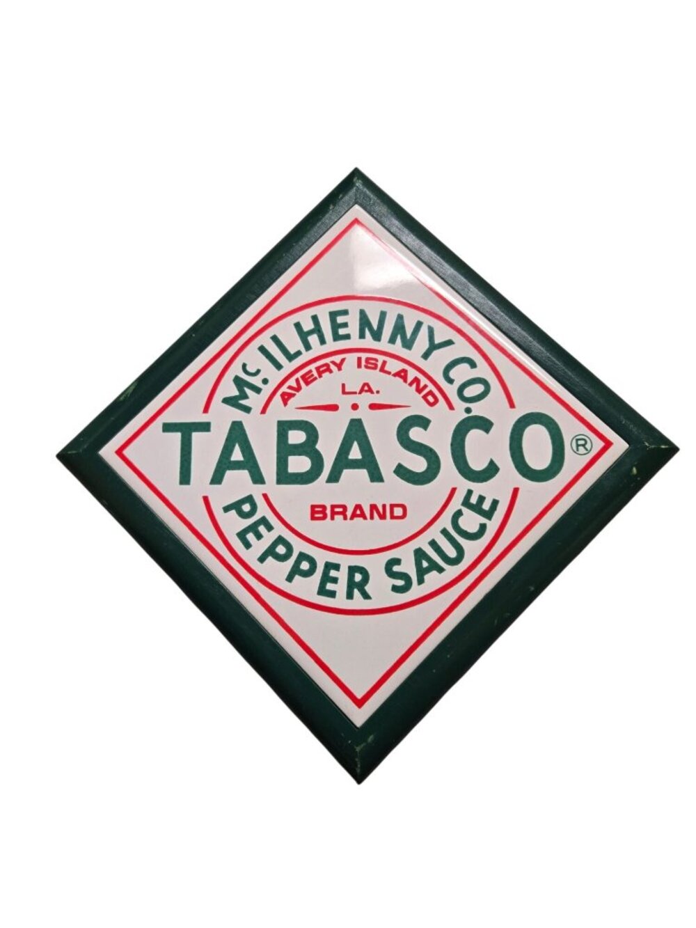 Vintage Trivet Hot Sauce Wall Hanging Decor Tabasco Brand Hot Sauce Decorative